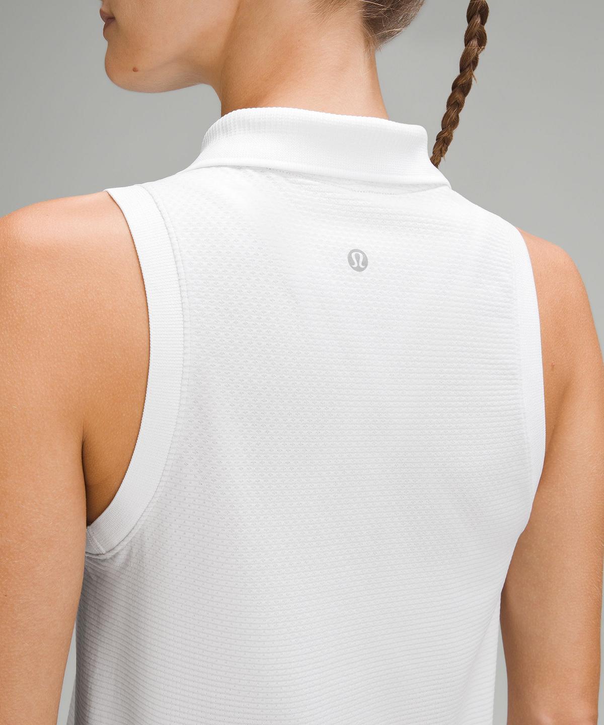 Debardeur Lululemon Swiftly Tech Sleeveless Polo Shirt Femme Blanche | FR_LuLu90930