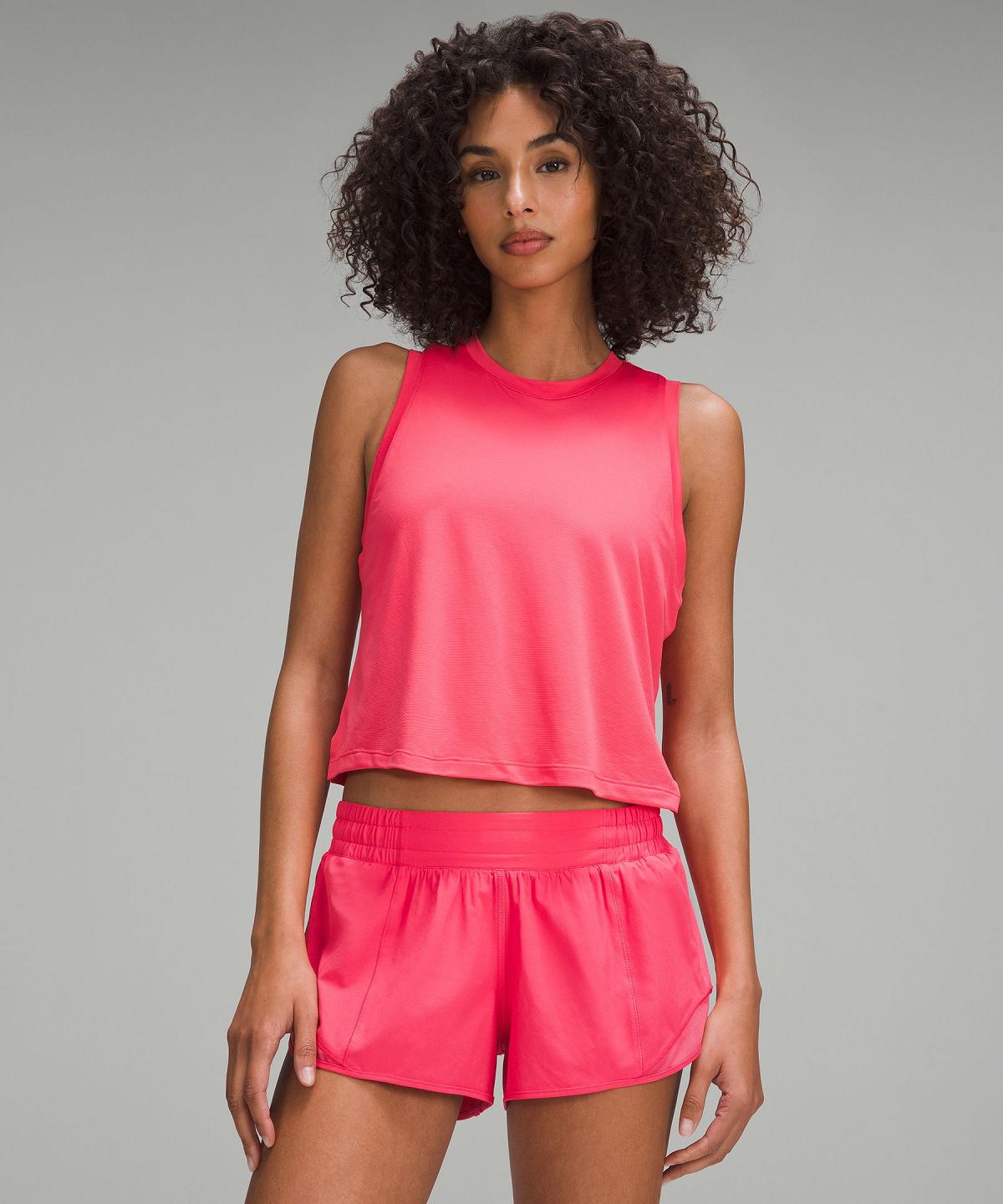 Debardeur Lululemon Ultralight Waist-Length Femme Rose | FR_LuLu30537