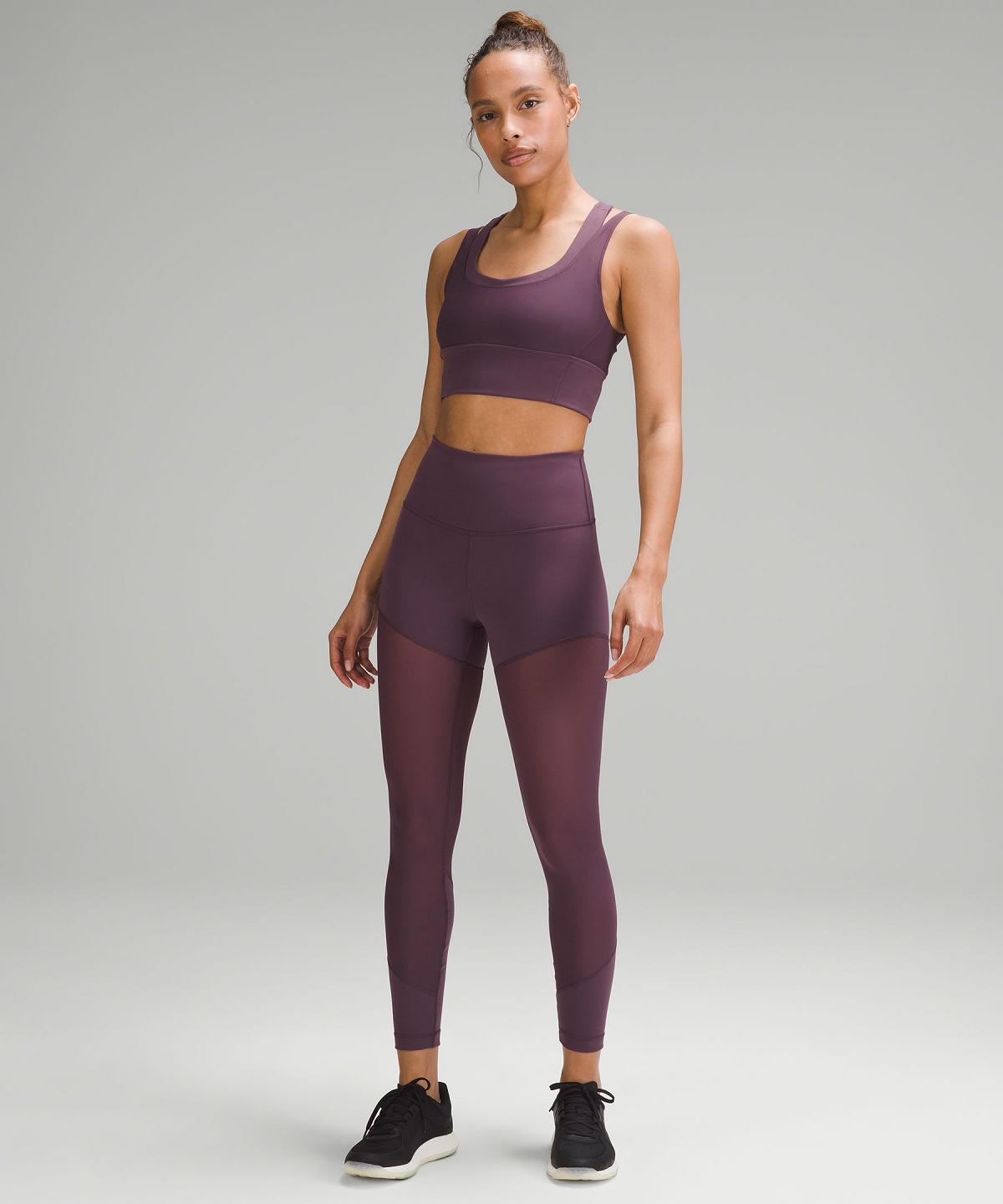 Debardeur Lululemon Wunder Train Mesh Racerback Femme Violette | FR_LuLu63169