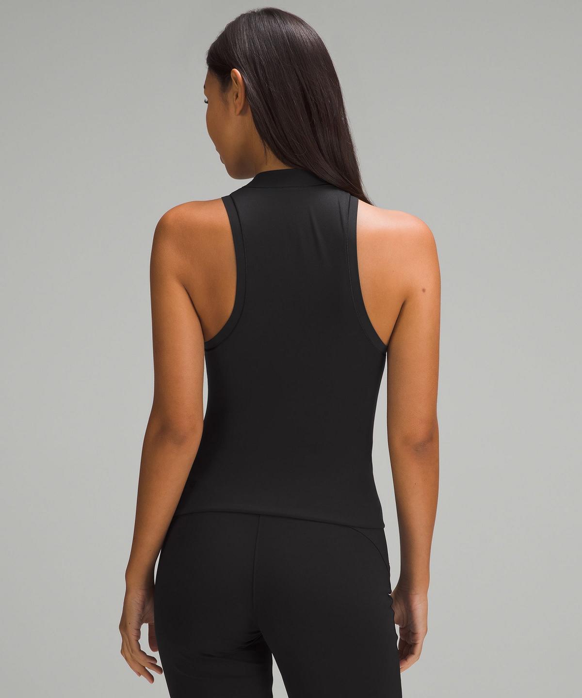 Debardeur Lululemon Wundermost Ultra-Soft Nulu Mockneck Femme Noir | FR_LuLu82507