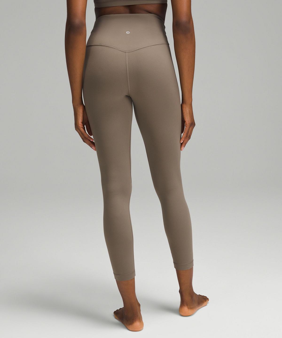 Leggings Lululemon Align™ Asymmetrical-Waist Pant 25" Femme Grise | FR_LuLu98017