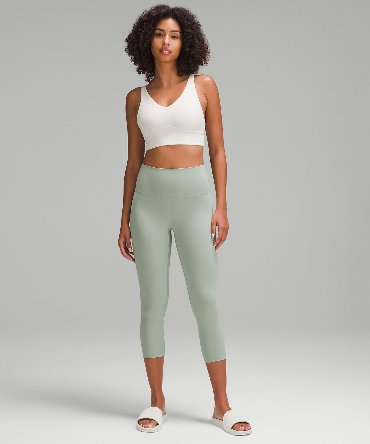 Leggings Lululemon Align™ High-Rise Crop 21" Femme Vert | FR_LuLu81414