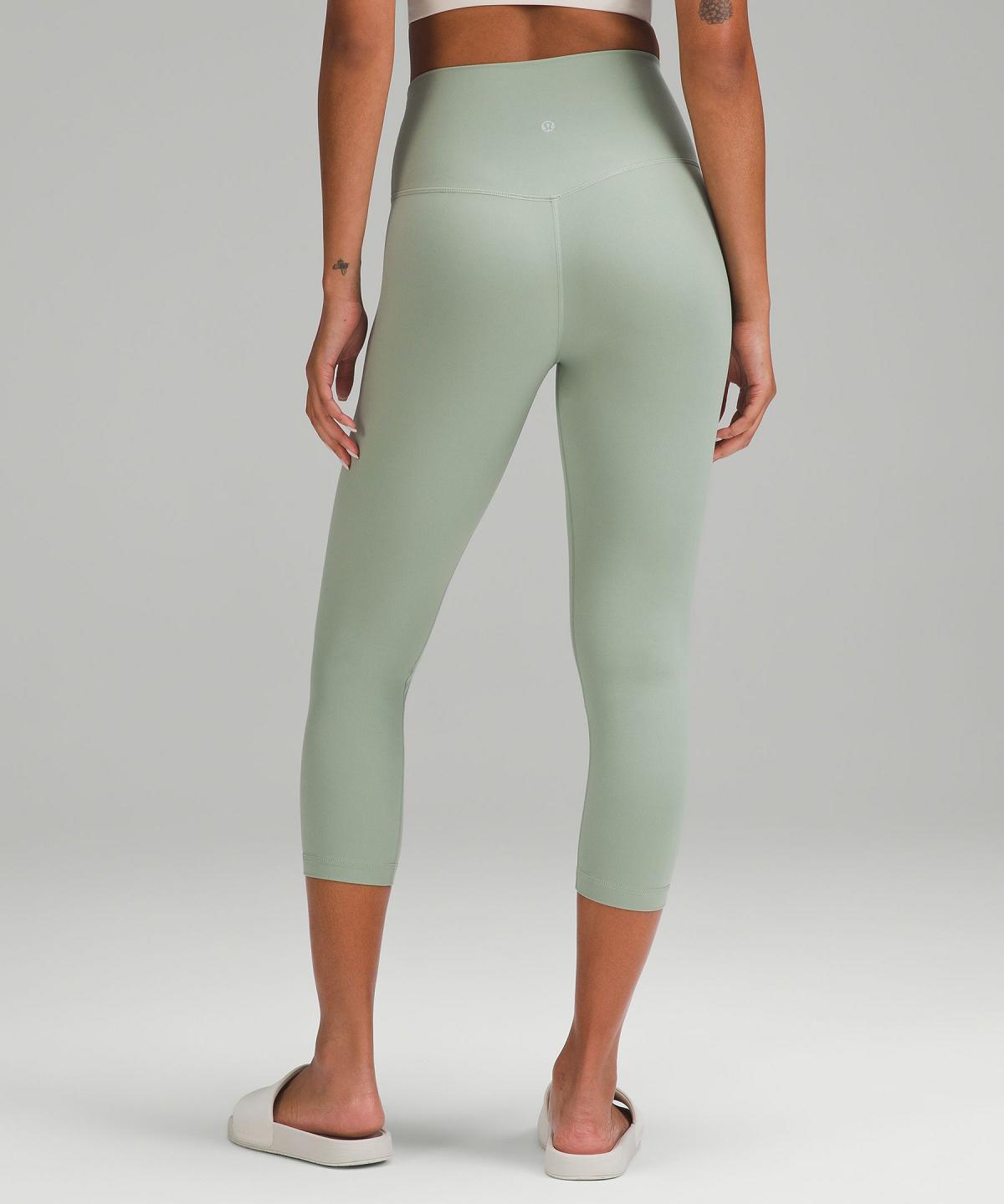 Leggings Lululemon Align™ High-Rise Crop 21" Femme Vert | FR_LuLu81414