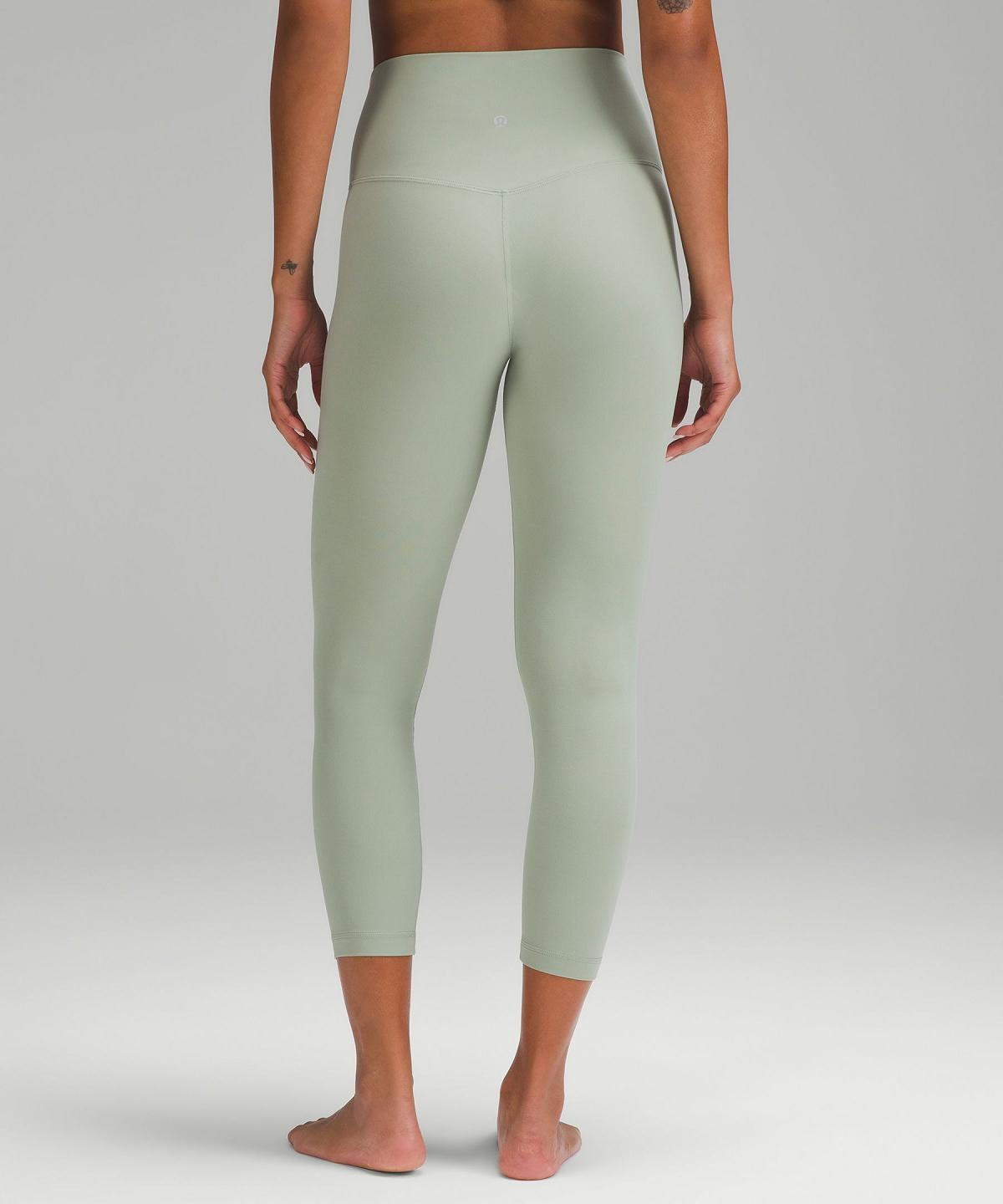 Leggings Lululemon Align™ High-Rise Crop 23" Femme Vert | FR_LuLu40973