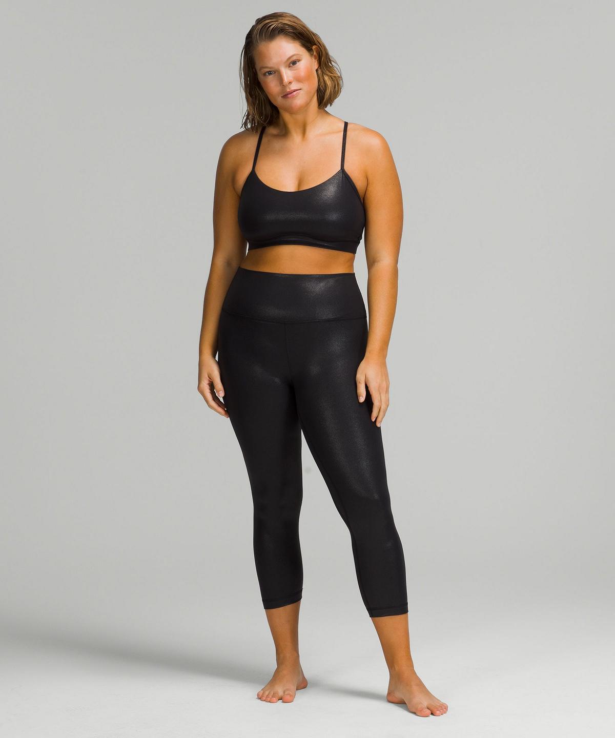 Leggings Lululemon Align™ High-Rise Crop 23" Femme Noir | FR_LuLu28759