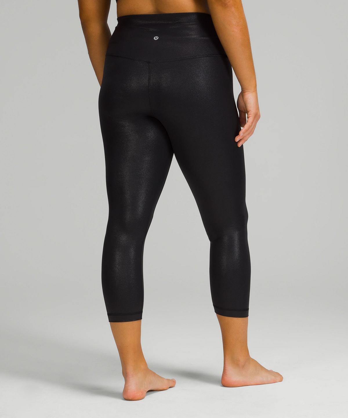 Leggings Lululemon Align™ High-Rise Crop 23" Femme Noir | FR_LuLu28759