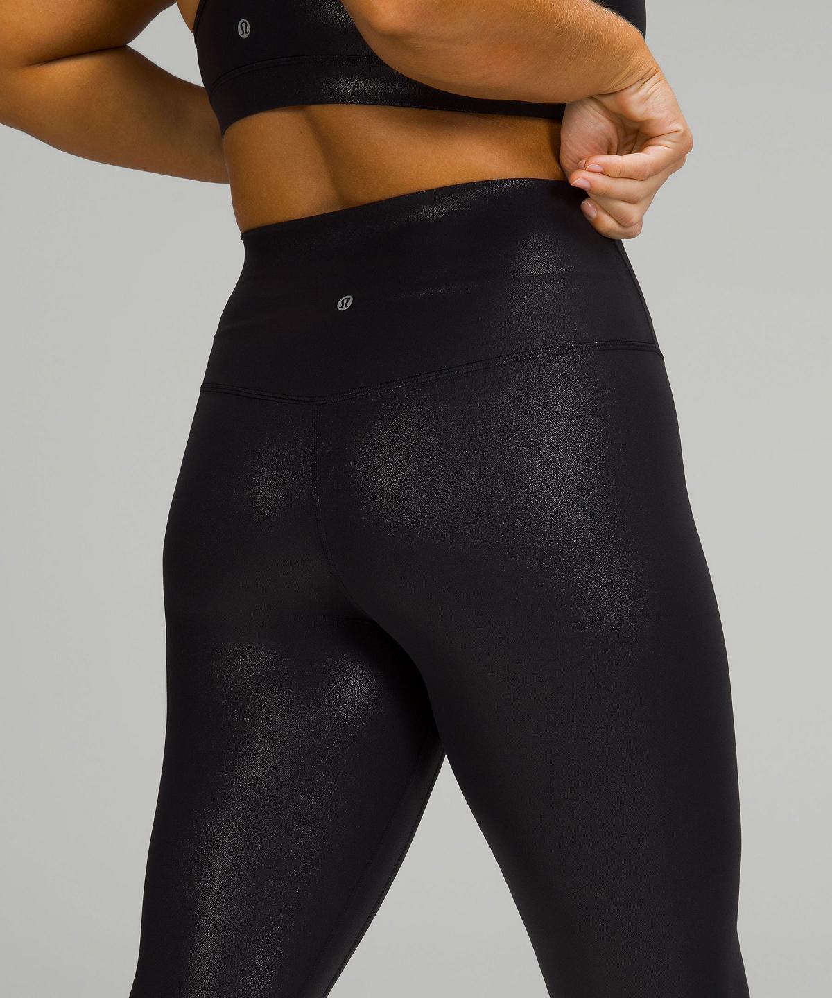 Leggings Lululemon Align™ High-Rise Crop 23" Femme Noir | FR_LuLu28759