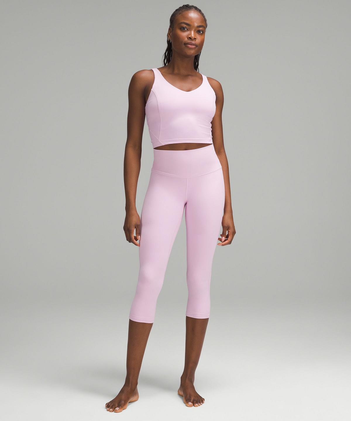 Leggings Lululemon Align™ High-Rise Crop 21" Femme Rose | FR_LuLu44016