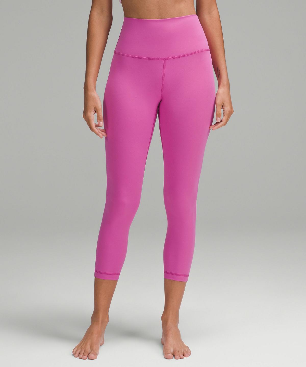 Leggings Lululemon Align™ High-Rise Crop 23" Femme Rose | FR_LuLu83015