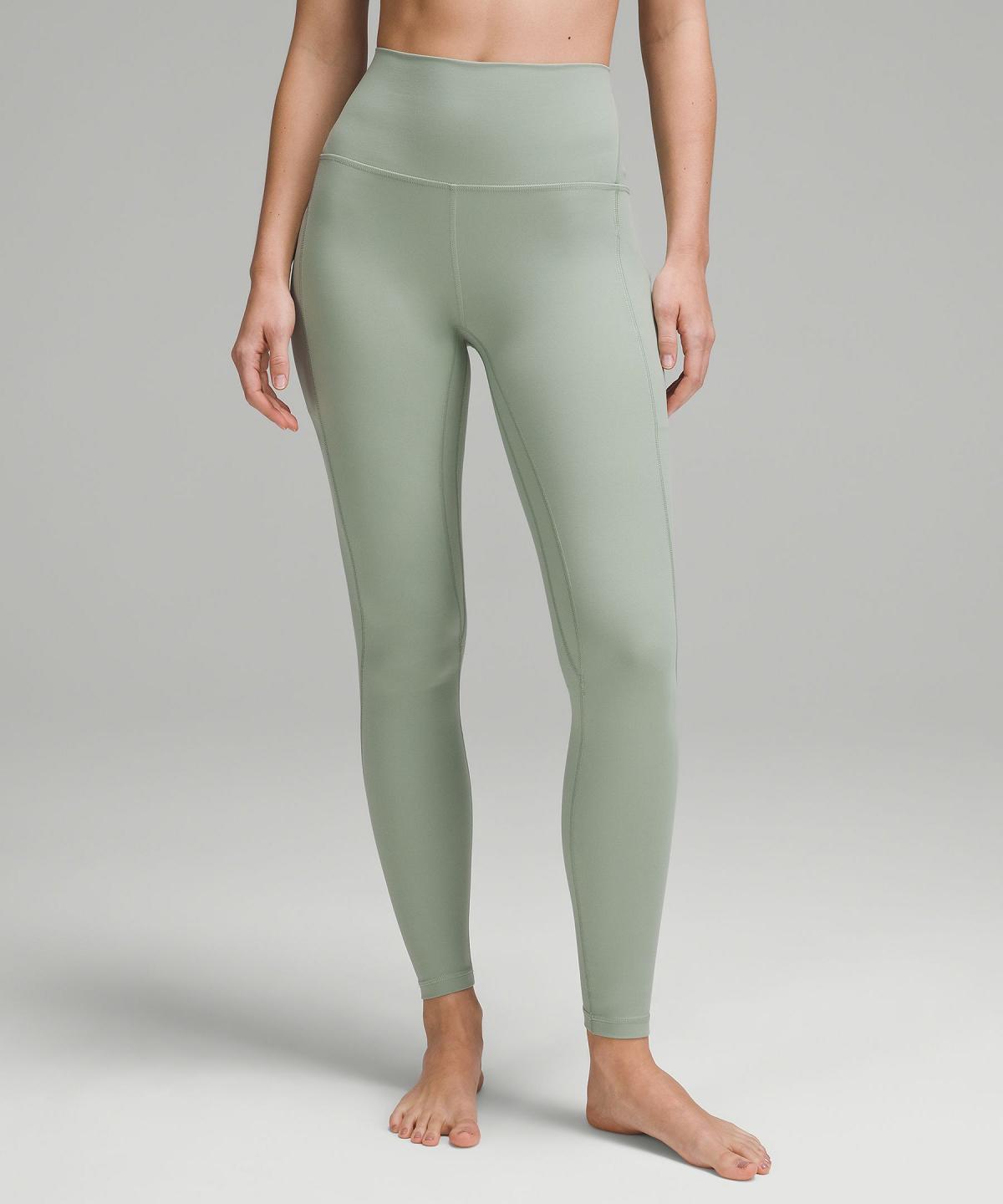 Leggings Lululemon Align™ High-Rise Pant with Pockets 28" Femme Vert | FR_LuLu28199