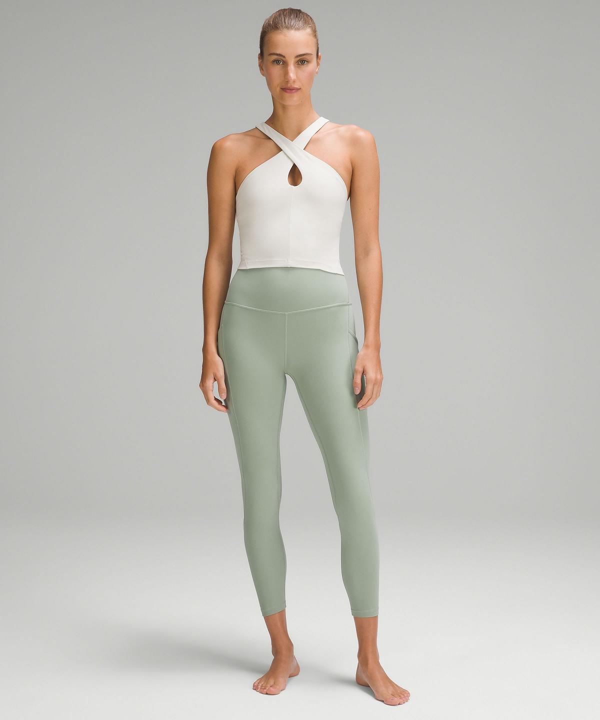 Leggings Lululemon Align™ High-Rise Pant with Pockets 25" Femme Vert | FR_LuLu97302