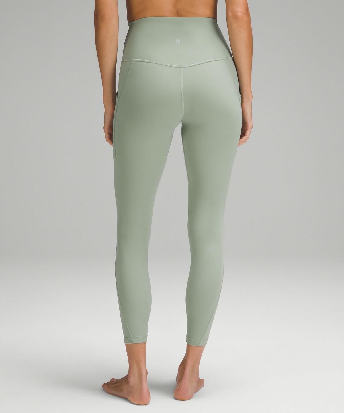 Leggings Lululemon Align™ High-Rise Pant with Pockets 25" Femme Vert | FR_LuLu97302