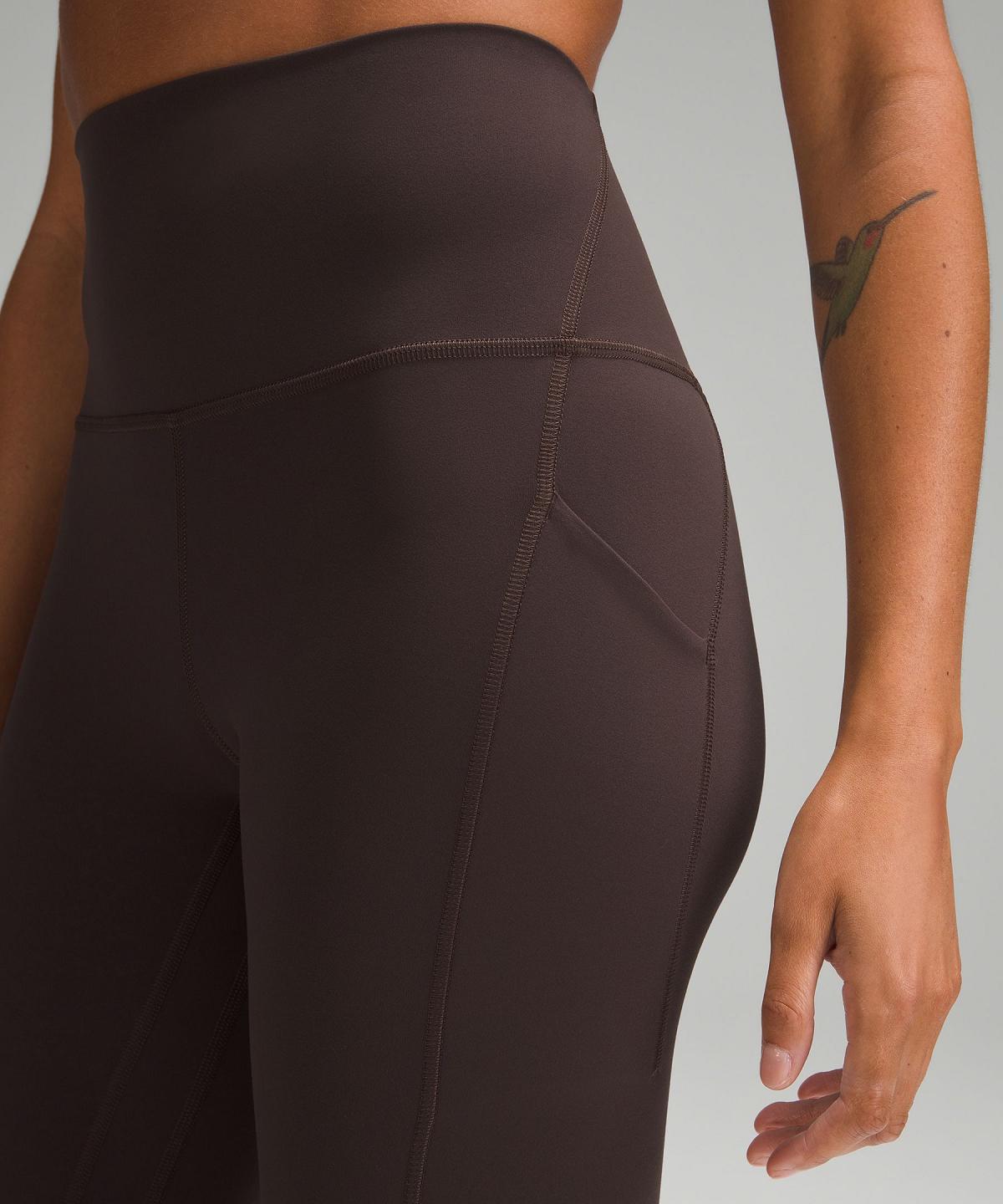 Leggings Lululemon Align™ High-Rise Pant with Pockets 28" Femme Marron | FR_LuLu37093