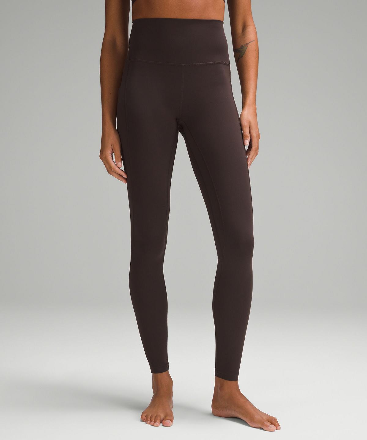 Leggings Lululemon Align™ High-Rise Pant with Pockets 28" Femme Marron | FR_LuLu37093