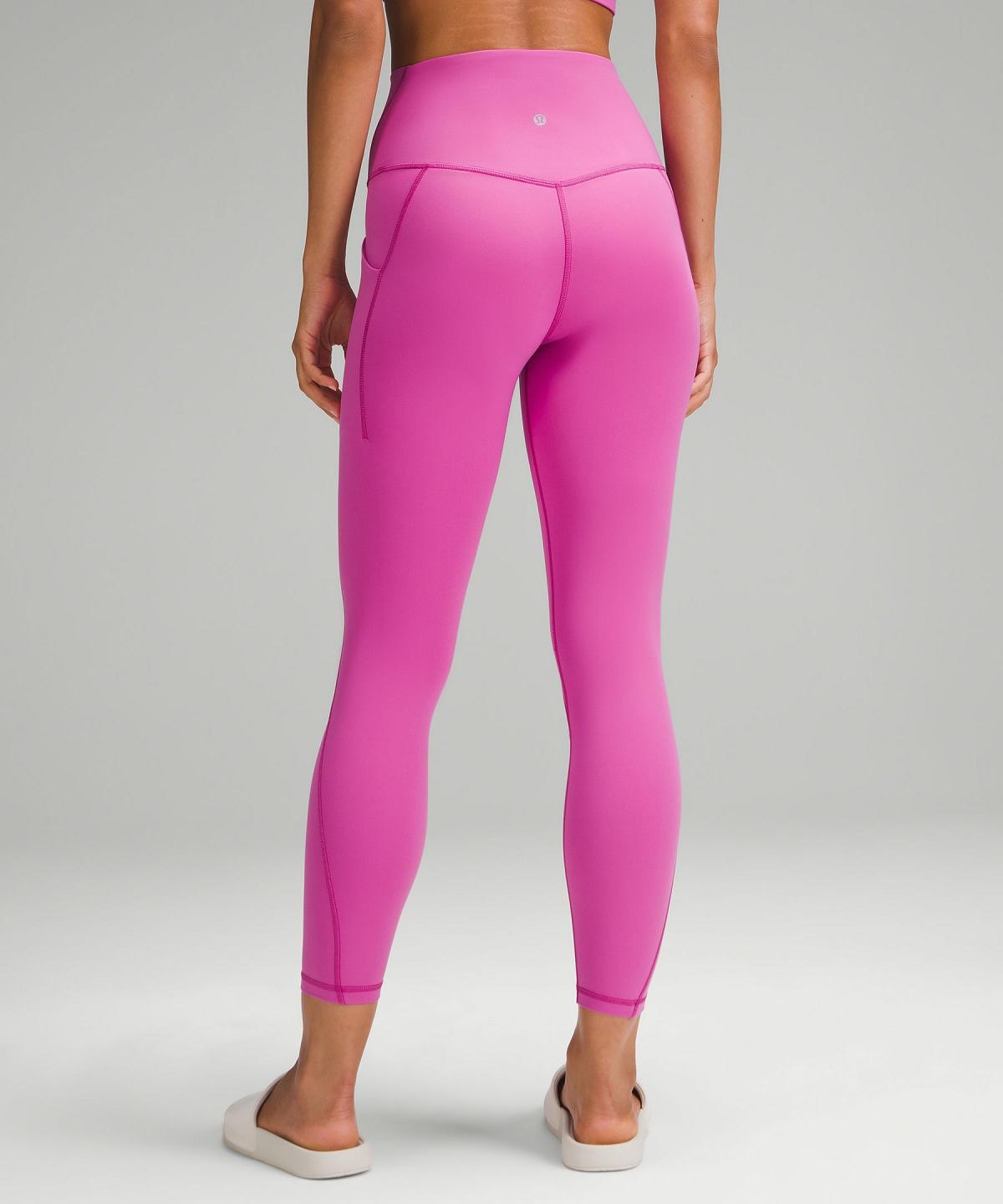 Leggings Lululemon Align™ High-Rise Pant with Pockets 25" Femme Rose | FR_LuLu45976