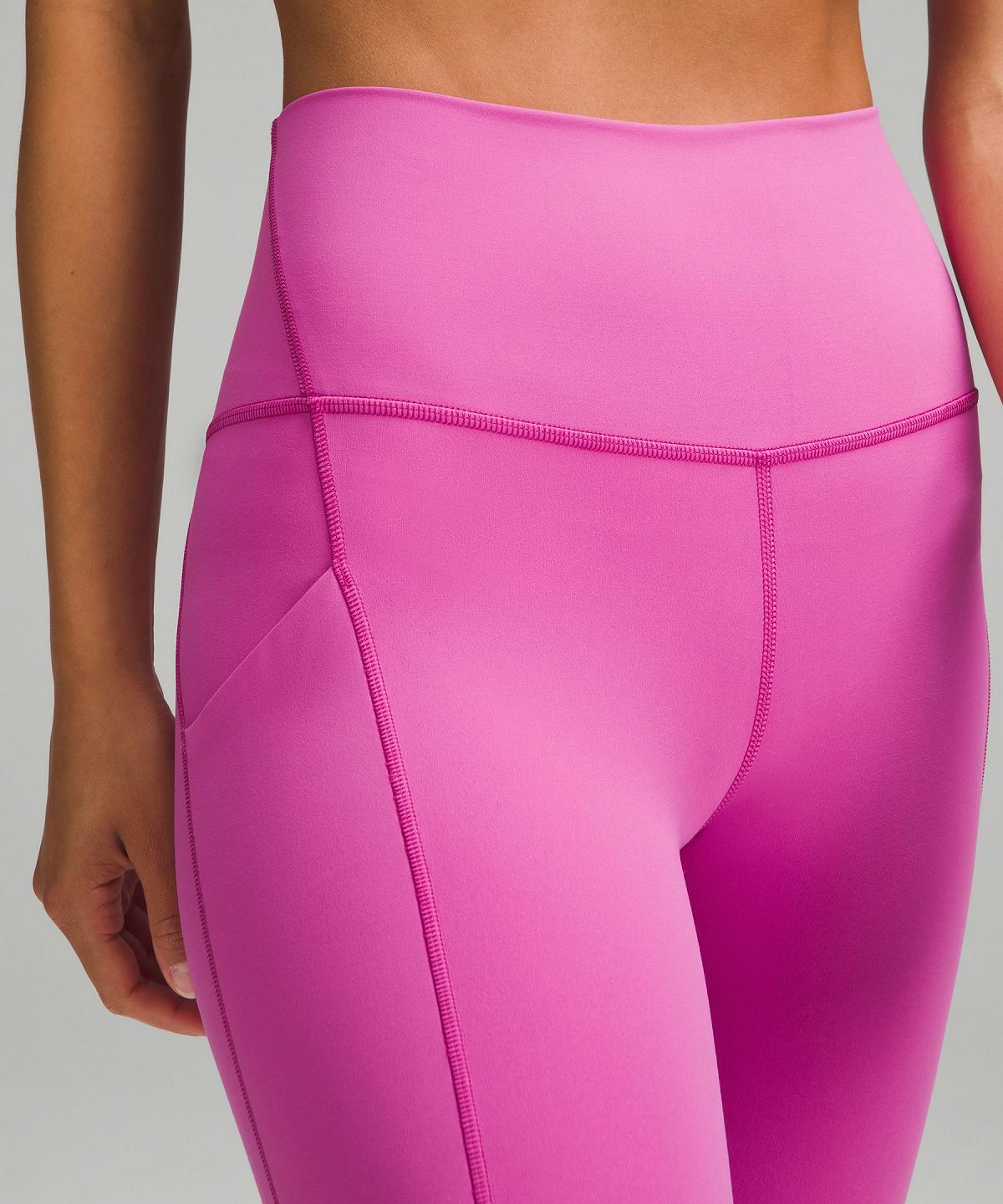 Leggings Lululemon Align™ High-Rise Pant with Pockets 25" Femme Rose | FR_LuLu45976