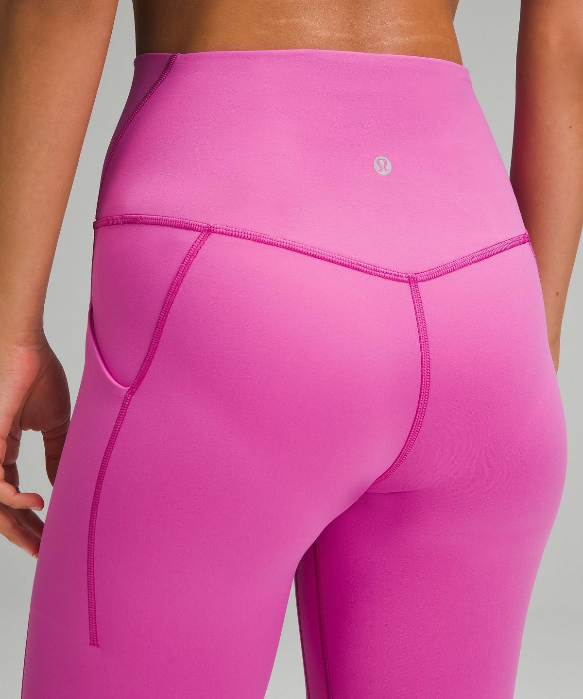 Leggings Lululemon Align™ High-Rise Pant with Pockets 25" Femme Rose | FR_LuLu45976