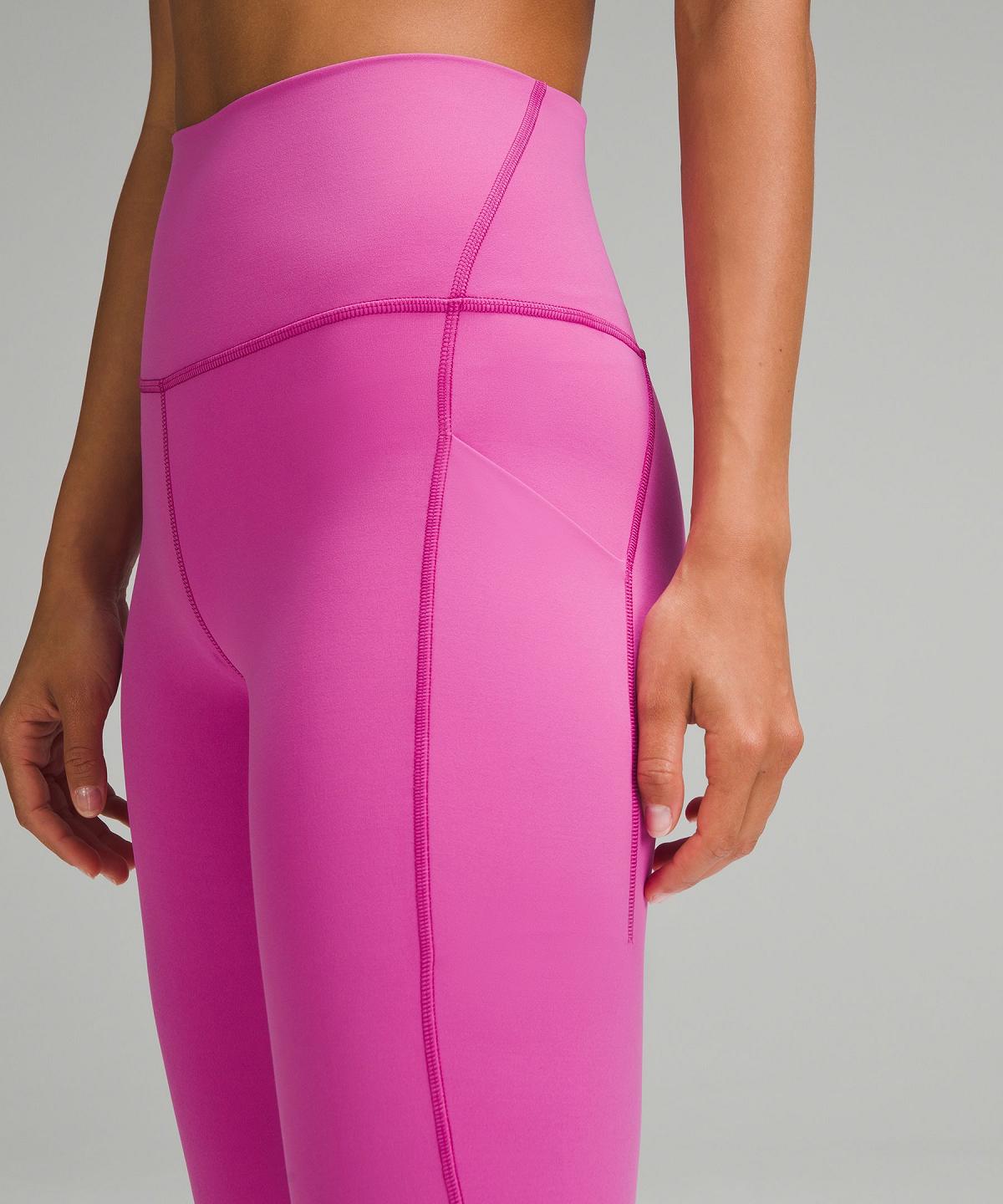 Leggings Lululemon Align™ High-Rise Pant with Pockets 25" Femme Rose | FR_LuLu45976