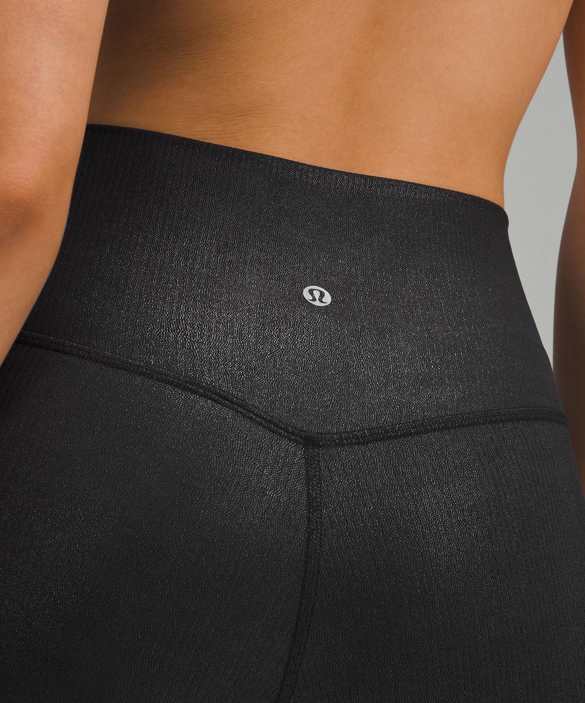 Leggings Lululemon Align™ High-Rise Ribbed Pant 28" Femme Noir | FR_LuLu53814