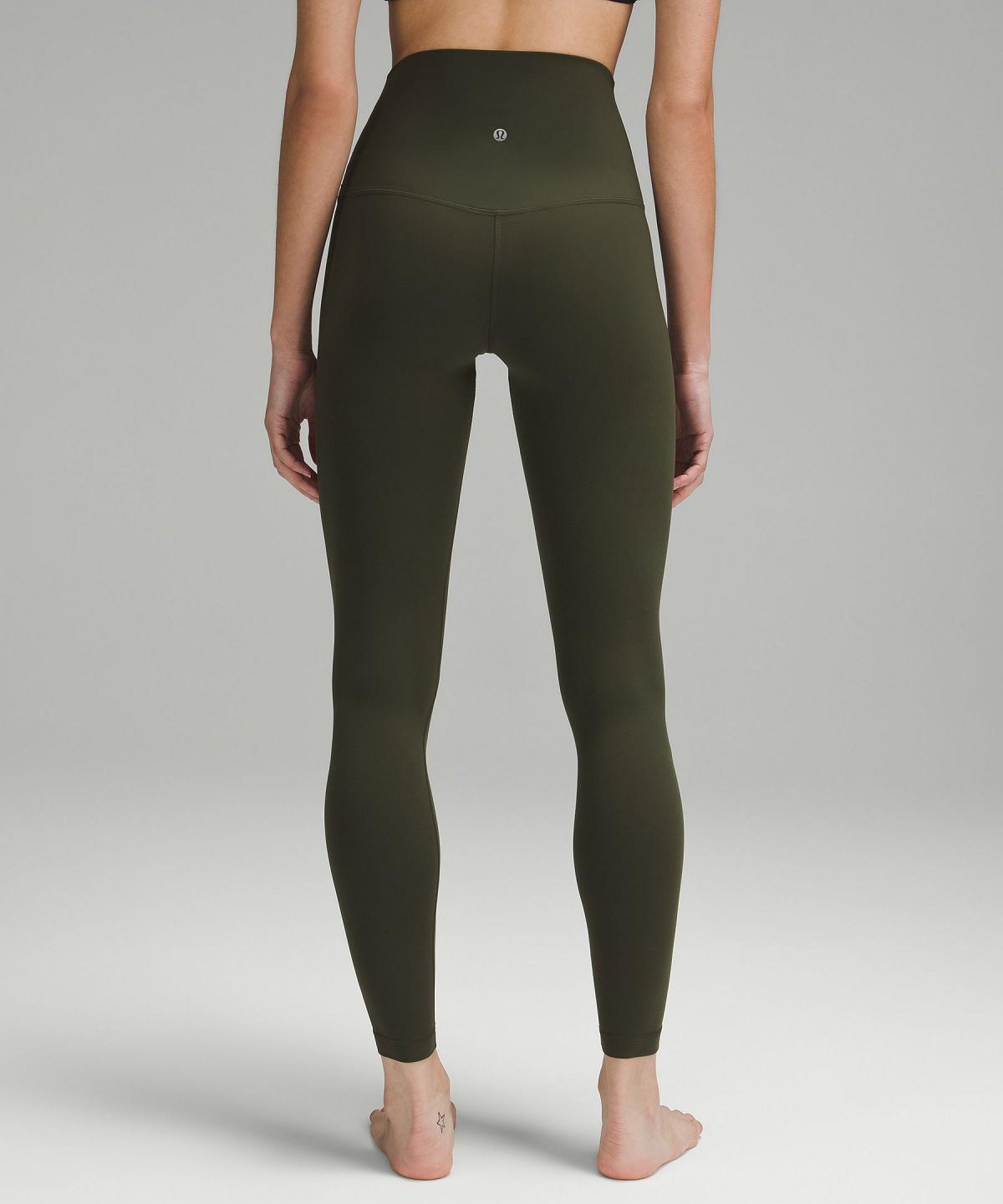 Leggings Lululemon Align™ Super-High-Rise Pant 28" Femme Vert Olive Foncé | FR_LuLu49945