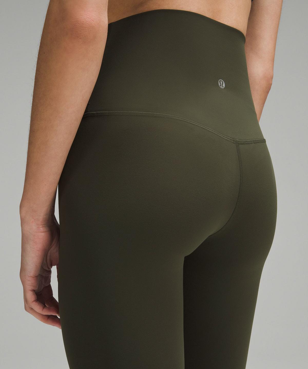 Leggings Lululemon Align™ Super-High-Rise Pant 28" Femme Vert Olive Foncé | FR_LuLu49945