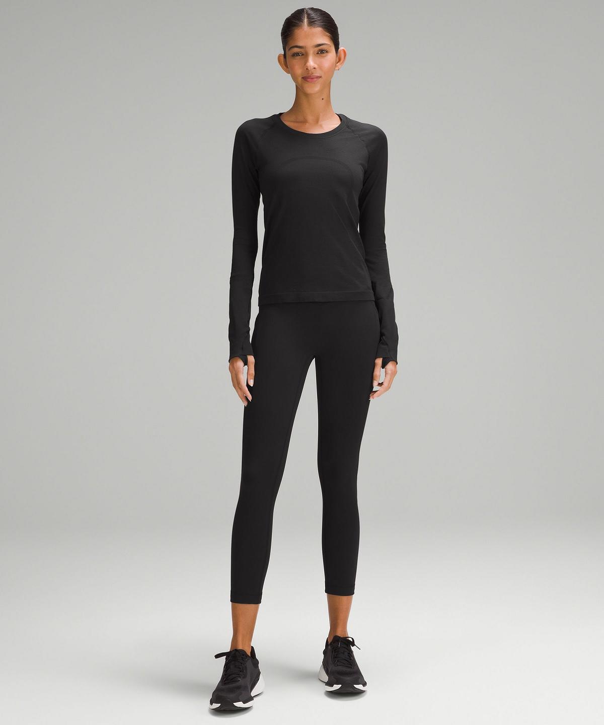 Leggings Lululemon All the Right Places High-Rise Drawcord Waist Crop 23” Femme Noir | FR_LuLu49593