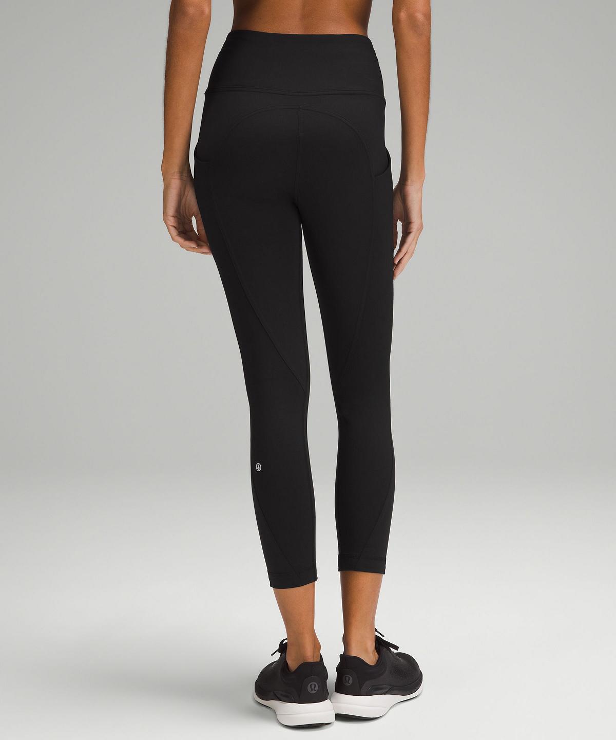 Leggings Lululemon All the Right Places High-Rise Drawcord Waist Crop 23” Femme Noir | FR_LuLu49593