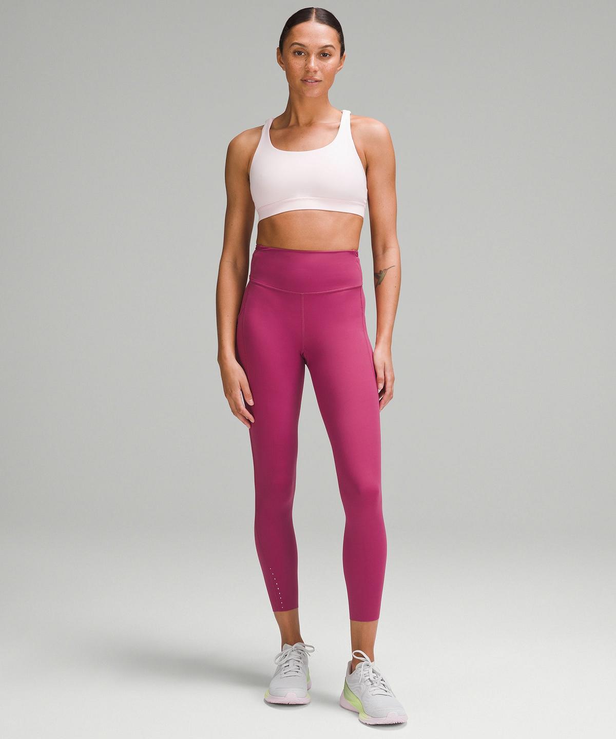 Leggings Lululemon Fast and Free High-Rise Tight 25” Pockets Femme Violette | FR_LuLu73388