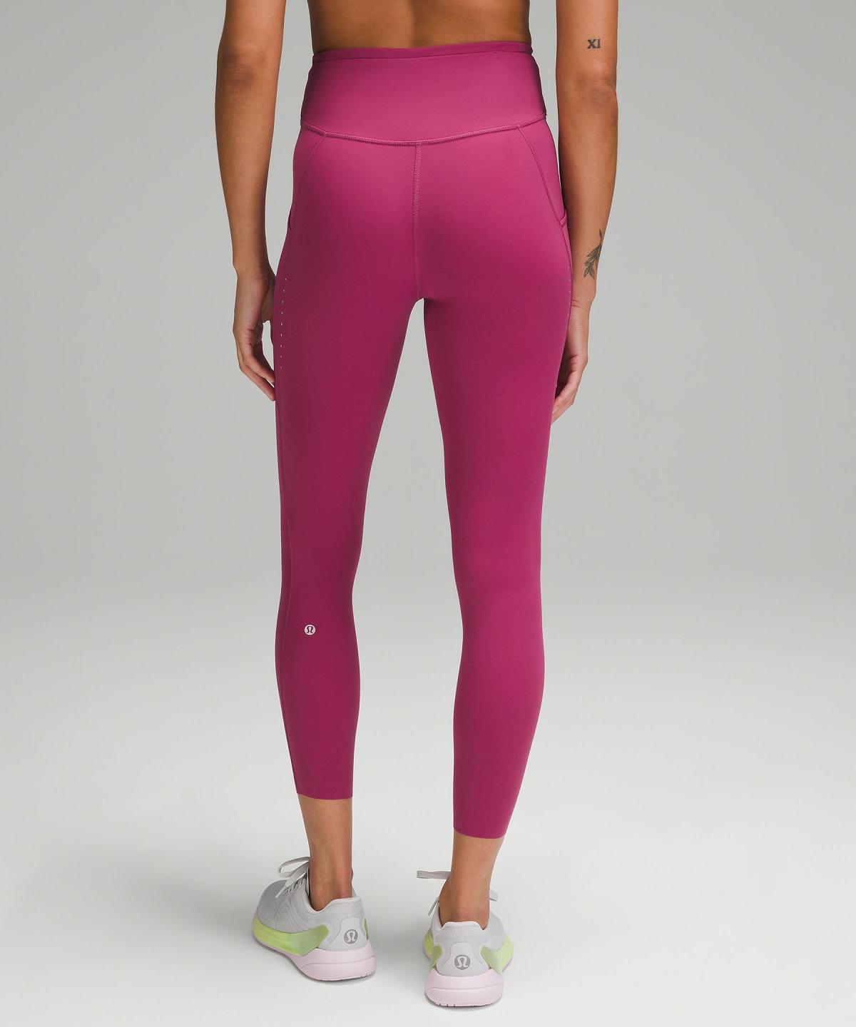 Leggings Lululemon Fast and Free High-Rise Tight 25” Pockets Femme Violette | FR_LuLu73388