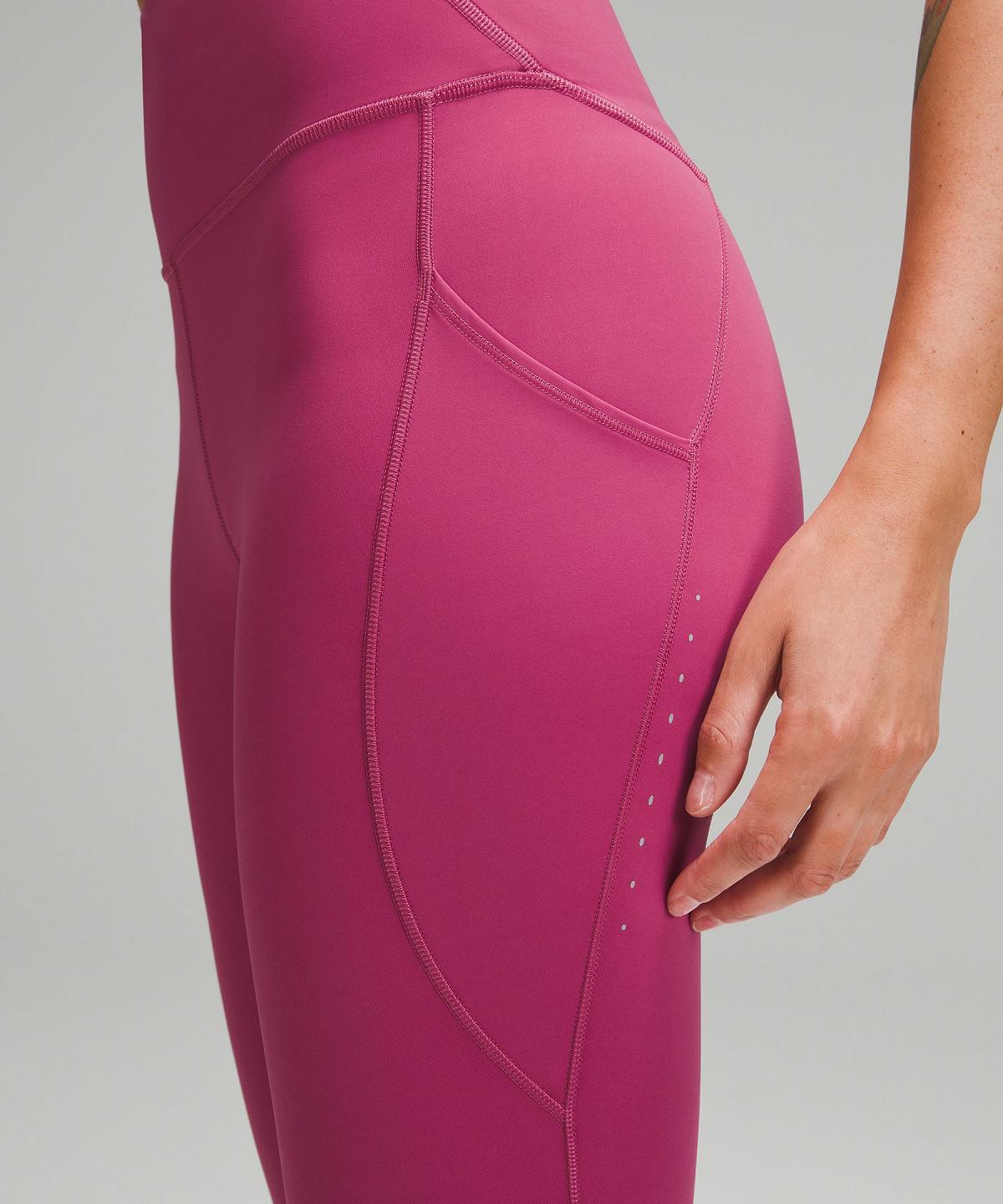 Leggings Lululemon Fast and Free High-Rise Tight 25” Pockets Femme Violette | FR_LuLu73388