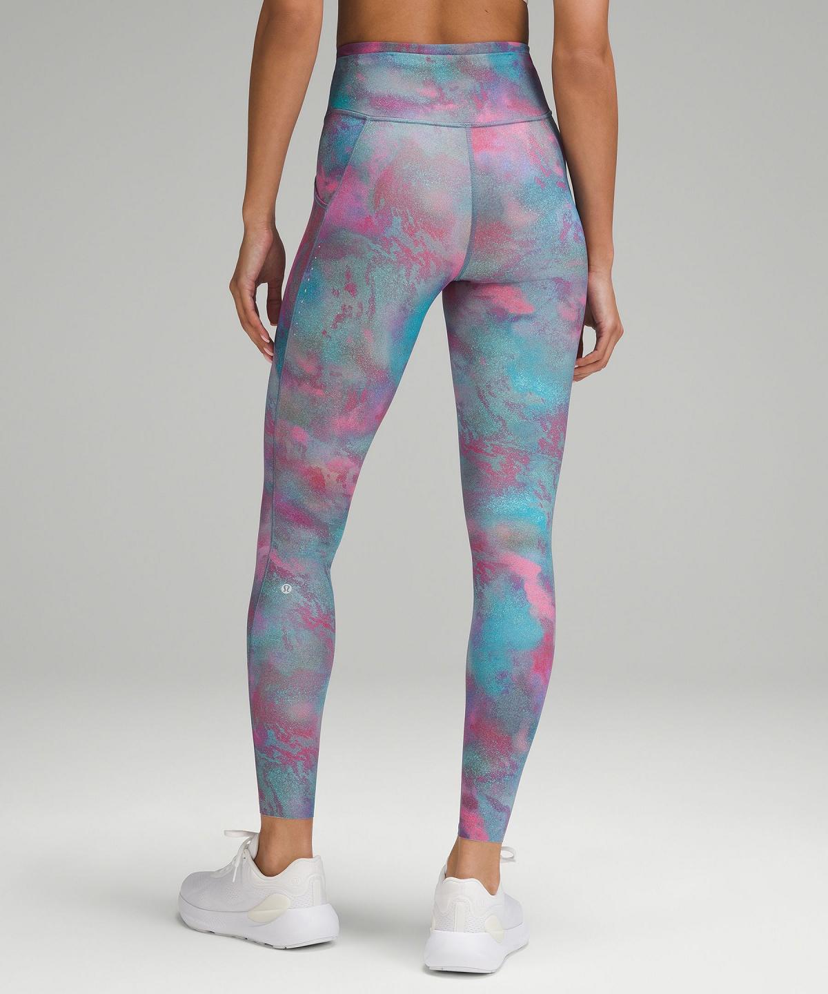 Leggings Lululemon Fast and Free High-Rise Tight 28” Pockets Femme Multicolore | FR_LuLu94561