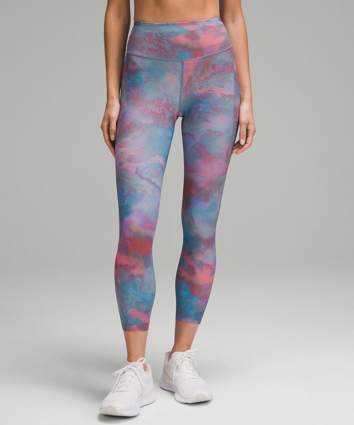 Leggings Lululemon Fast and Free High-Rise Tight 25” Pockets Femme Multicolore | FR_LuLu13804