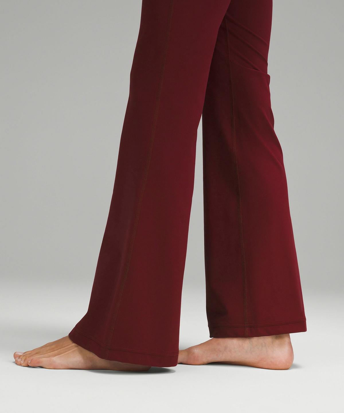 Leggings Lululemon Groove Super-High-Rise Flared Pant Nulu Femme Rouge Bordeaux | FR_LuLu23261