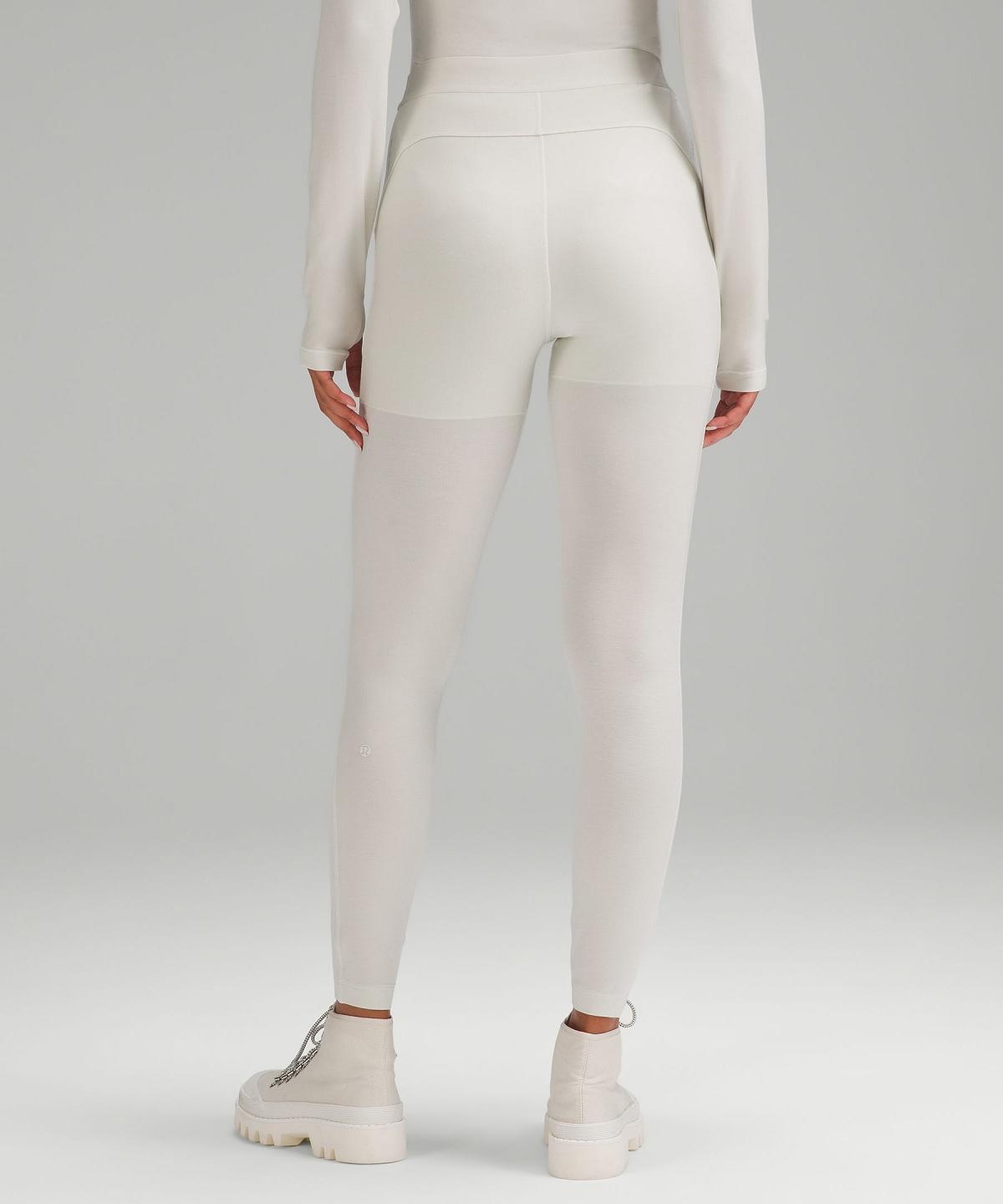 Leggings Lululemon High-Rise Base Layer Tight 28" Femme Blanche | FR_LuLu15675