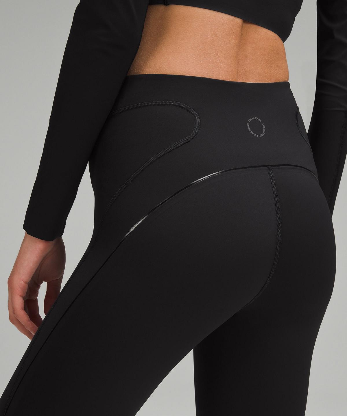 Leggings Lululemon Nulux Reflective High-Rise Track Tight 25" Femme Noir | FR_LuLu29279