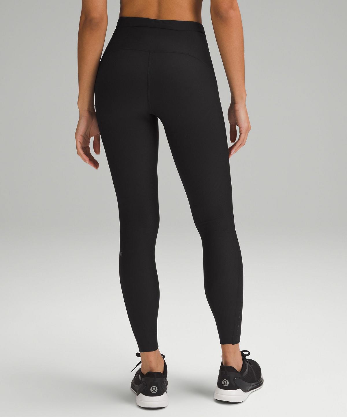 Leggings Lululemon SenseKnit Running High-Rise Tight 28" Femme Noir | FR_LuLu46899