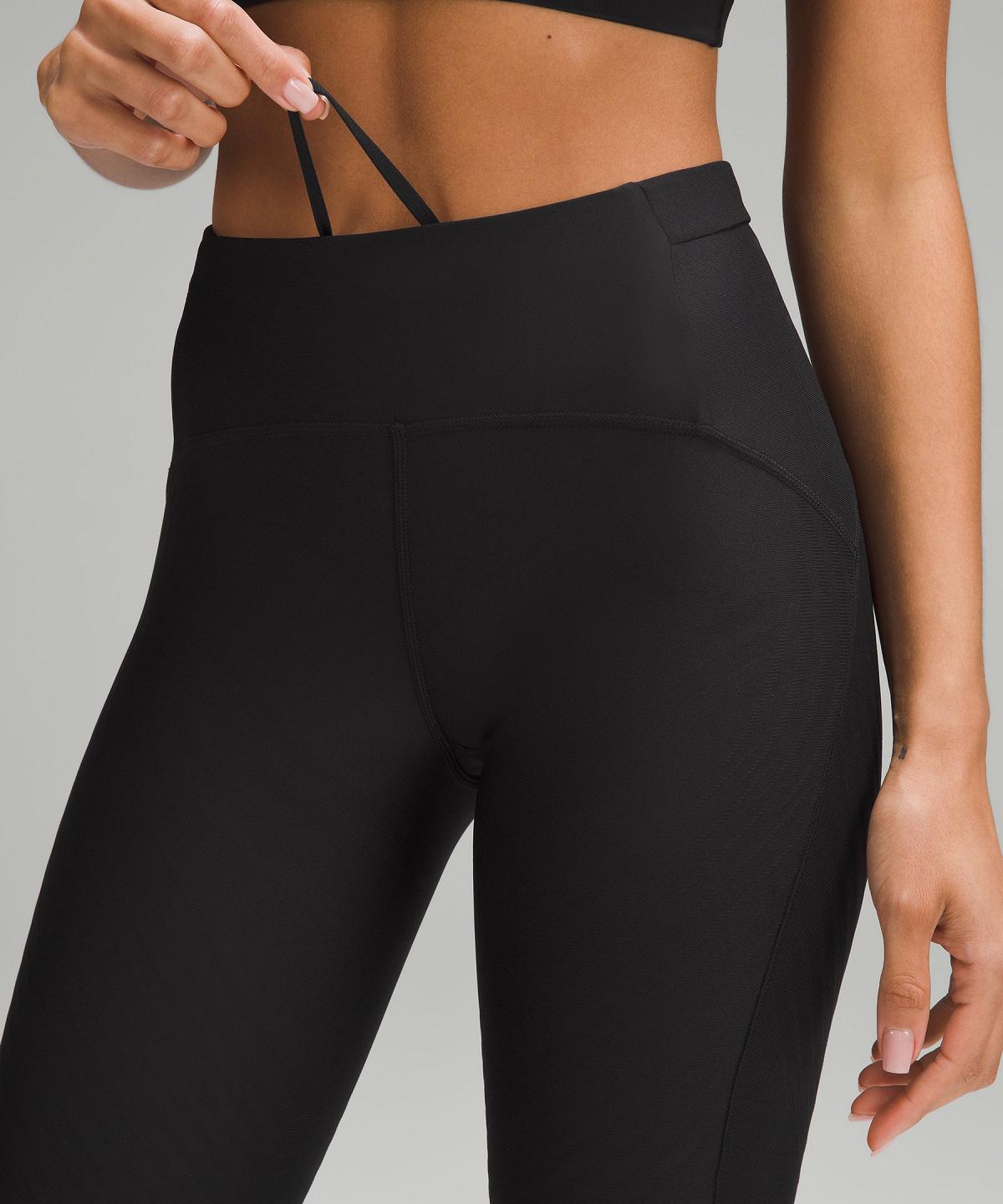 Leggings Lululemon SenseKnit Running High-Rise Tight 28" Femme Noir | FR_LuLu46899