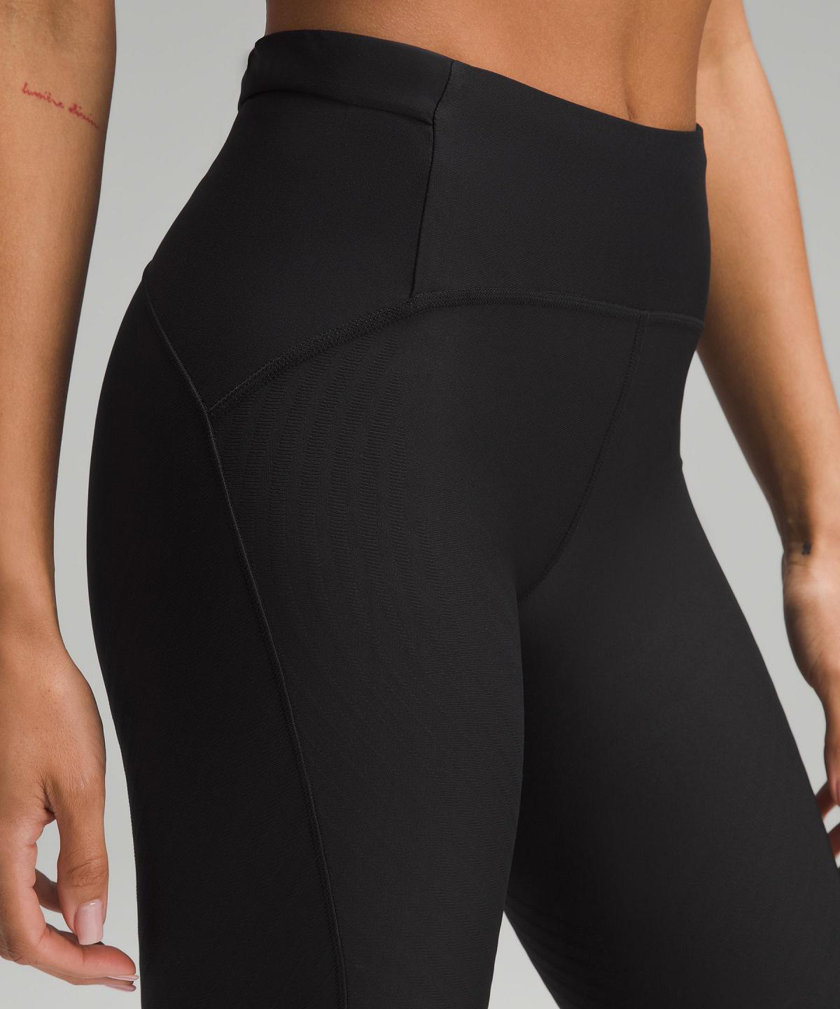 Leggings Lululemon SenseKnit Running High-Rise Tight 28" Femme Noir | FR_LuLu46899