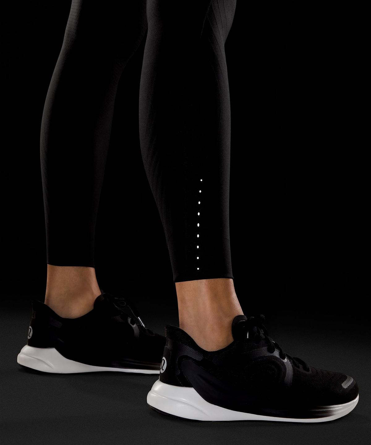 Leggings Lululemon SenseKnit Running High-Rise Tight 28" Femme Noir | FR_LuLu46899