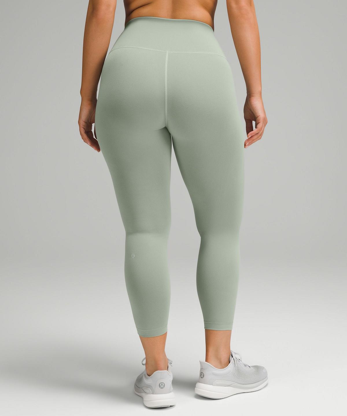 Leggings Lululemon Wunder Train Contour Fit High-Rise Tight 25" Femme Vert | FR_LuLu44466