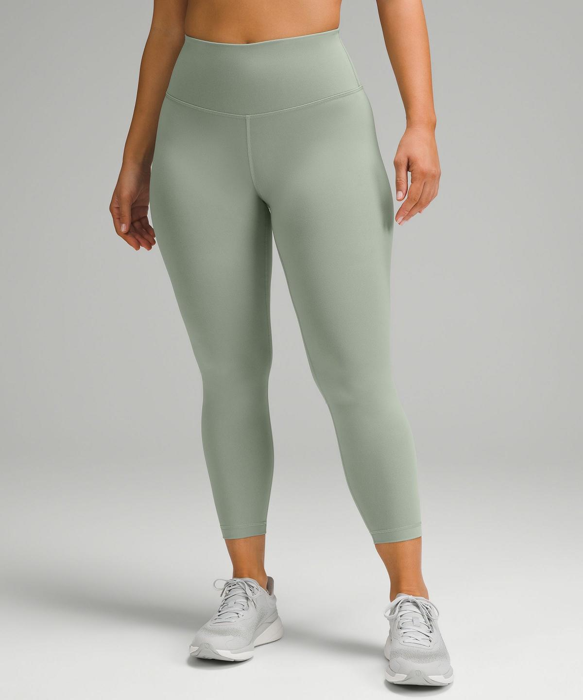 Leggings Lululemon Wunder Train Contour Fit High-Rise Tight 25" Femme Vert | FR_LuLu44466