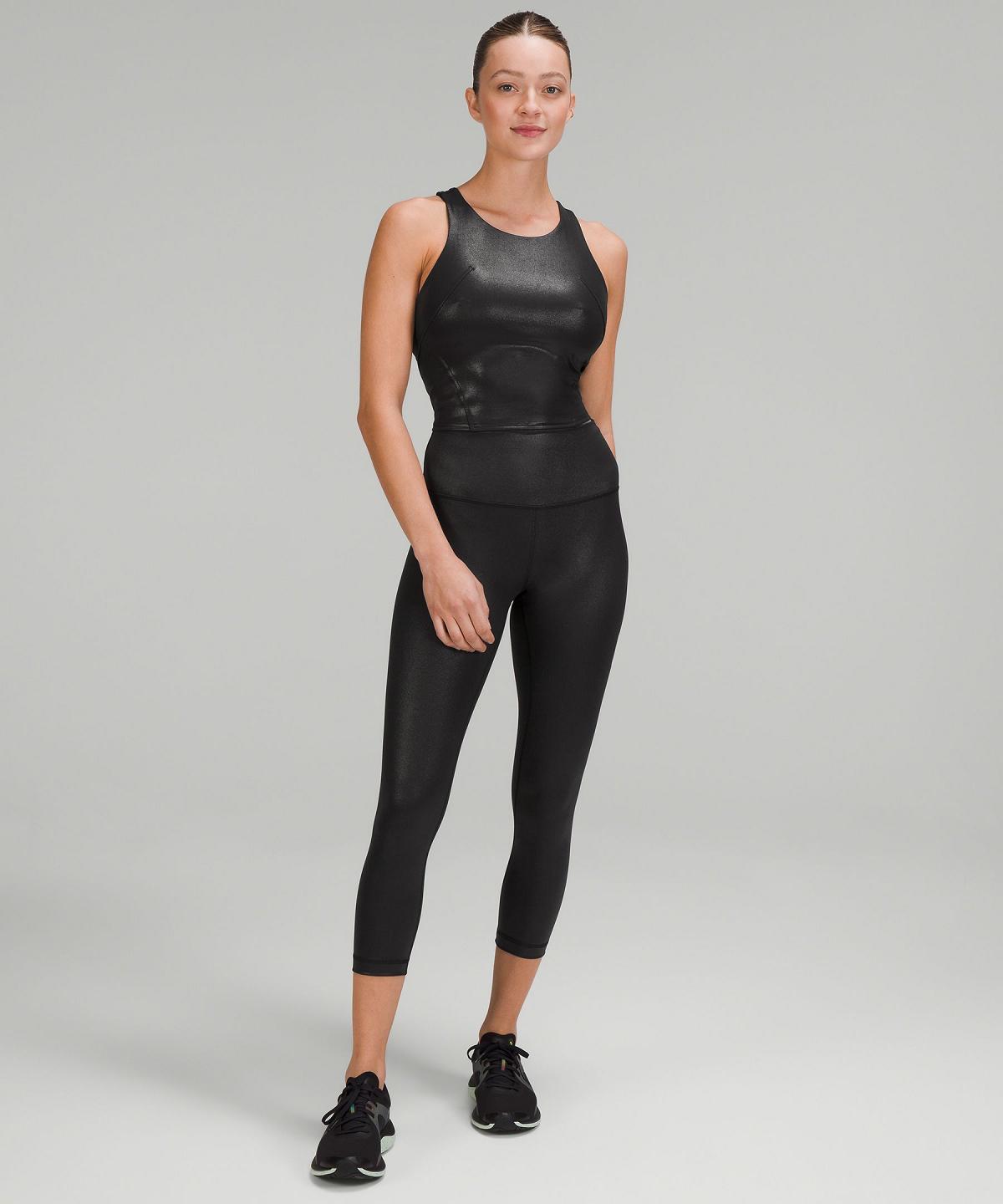 Leggings Lululemon Wunder Train High-Rise Crop 23" Femme Noir | FR_LuLu73816