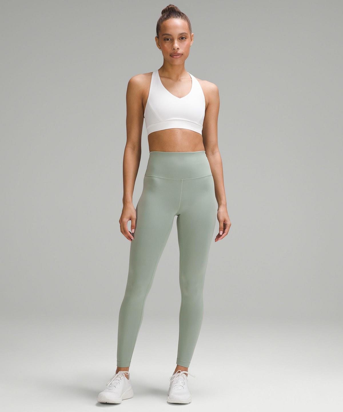 Leggings Lululemon Wunder Train High-Rise Tight 28" Femme Vert | FR_LuLu39364