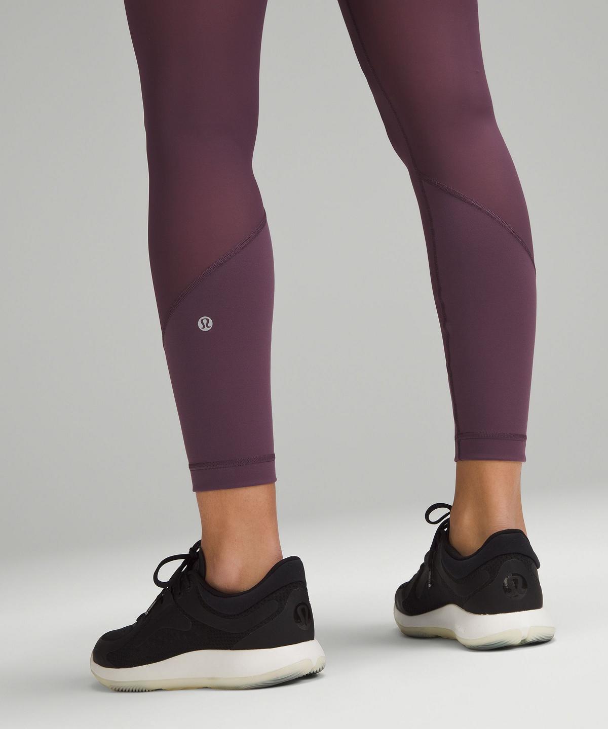 Leggings Lululemon Wunder Train Mesh High-Rise Tight 25" Femme Violette | FR_LuLu51414