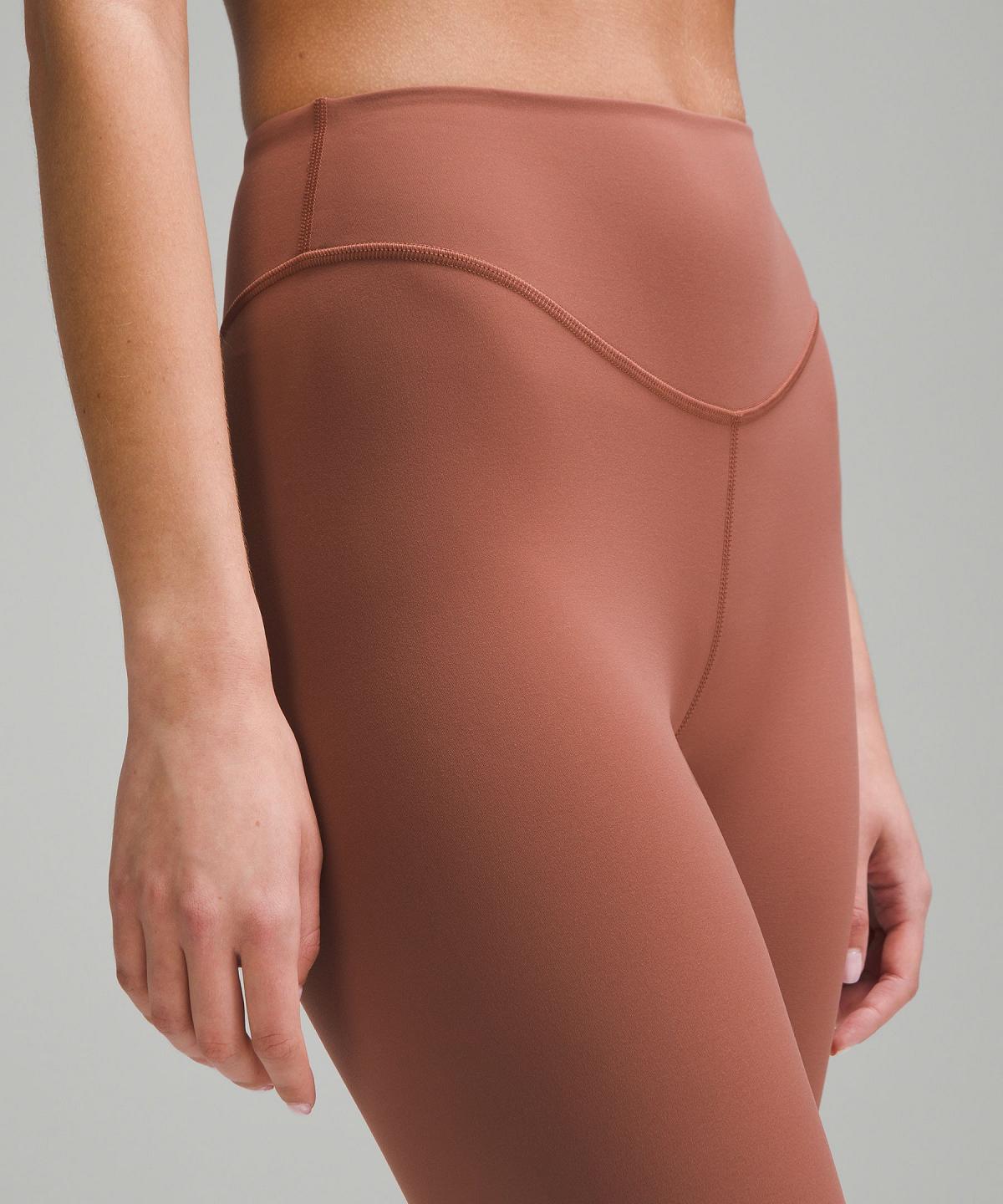 Leggings Lululemon Wunder Under SmoothCover High-Rise Tight 28" Femme Cuivre | FR_LuLu15140