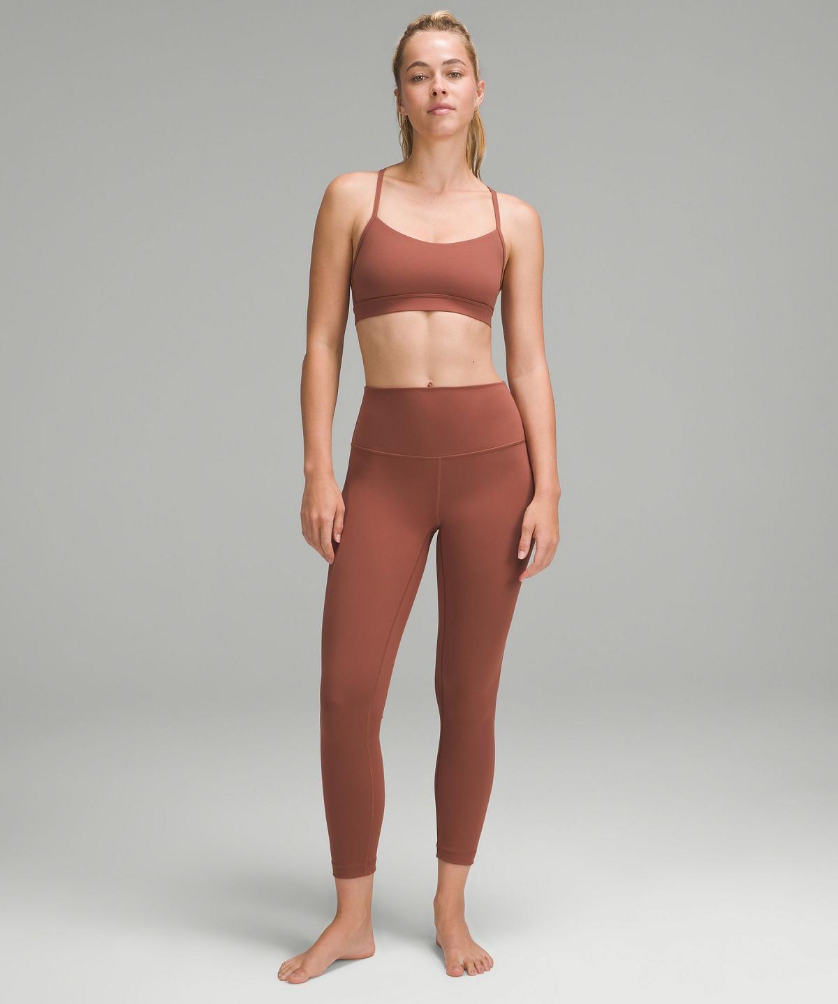 Leggings Lululemon Wunder Under SmoothCover High-Rise Tight 25" Femme Cuivre | FR_LuLu55705