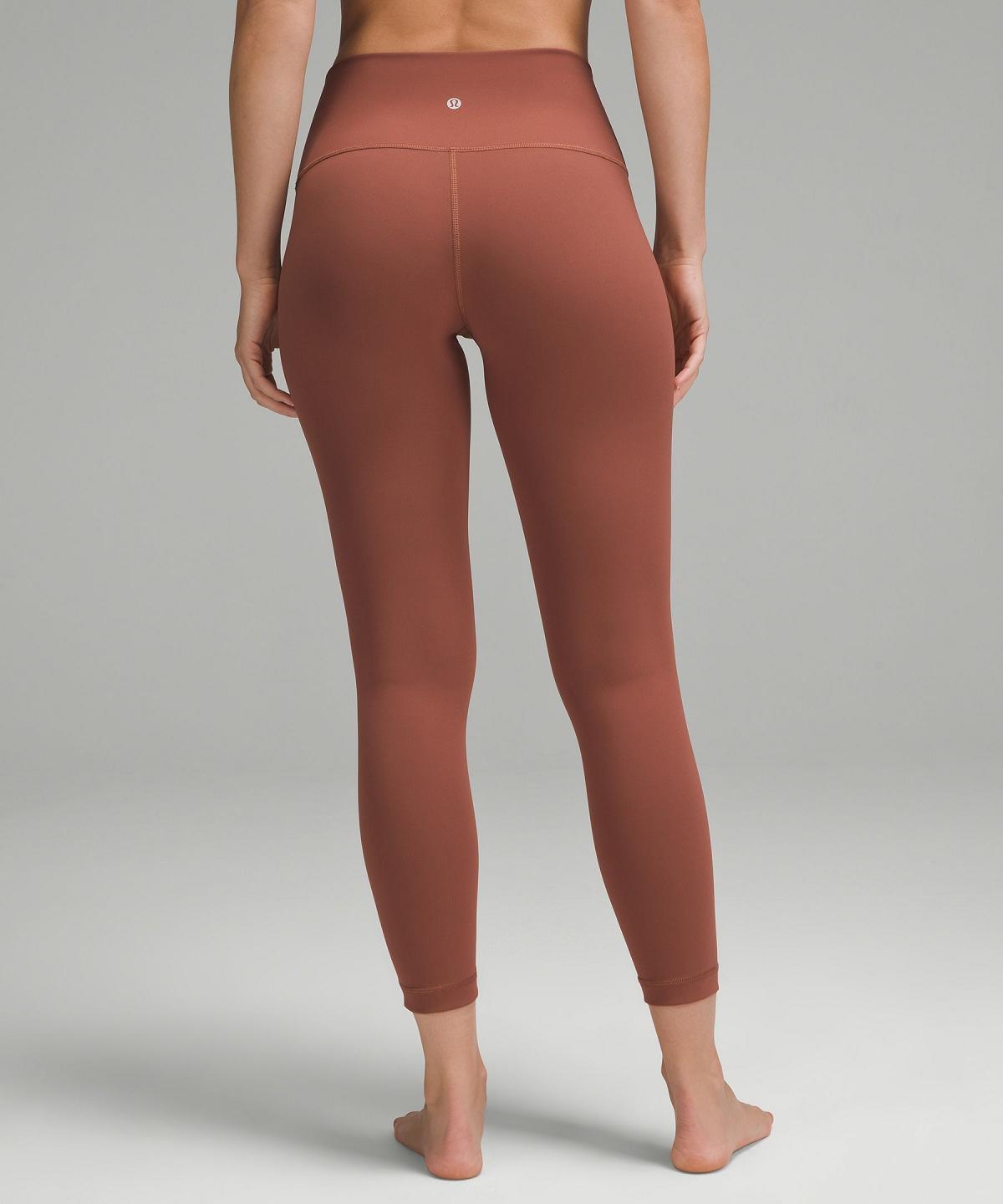 Leggings Lululemon Wunder Under SmoothCover High-Rise Tight 25" Femme Cuivre | FR_LuLu55705