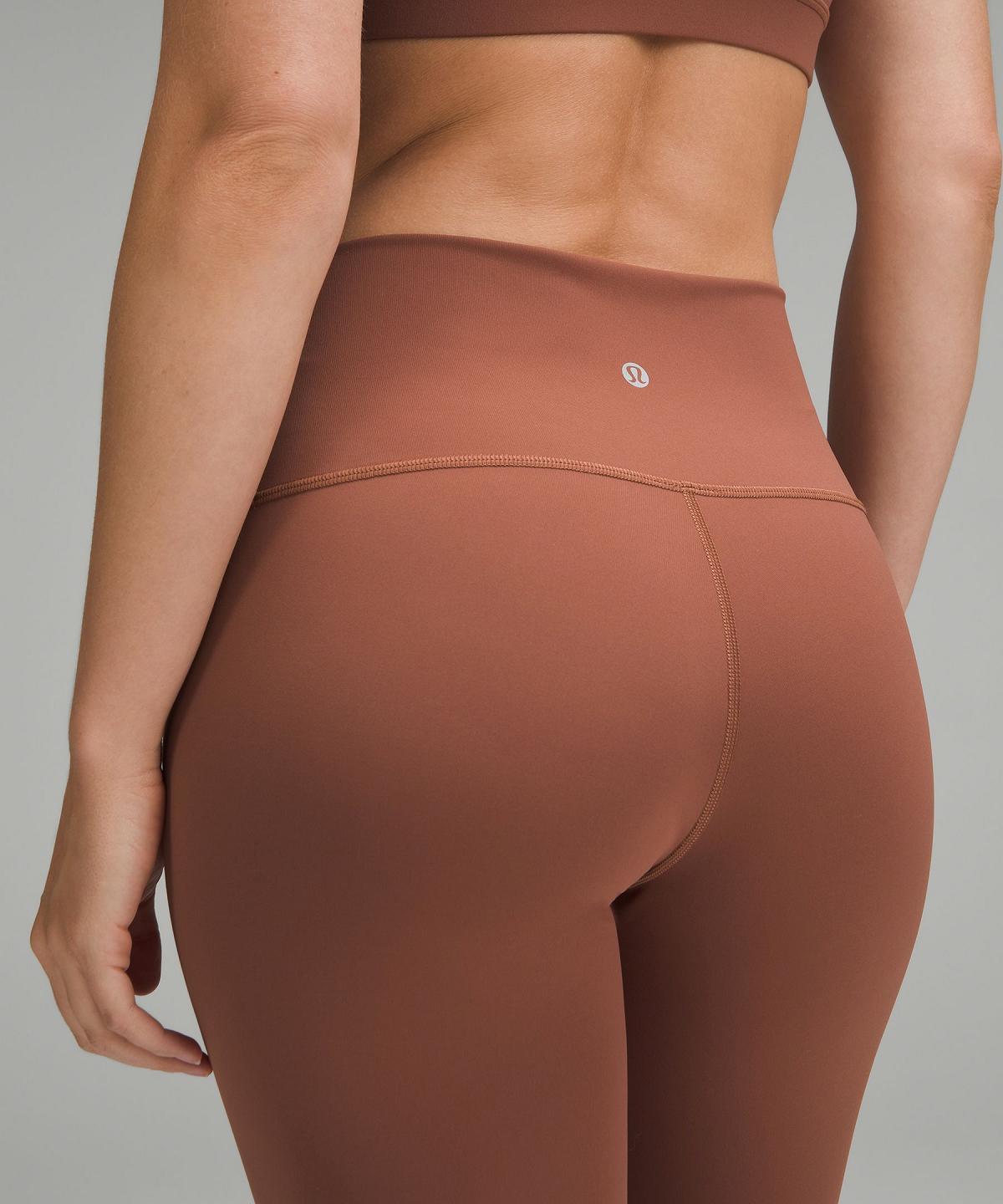 Leggings Lululemon Wunder Under SmoothCover High-Rise Tight 25" Femme Cuivre | FR_LuLu55705