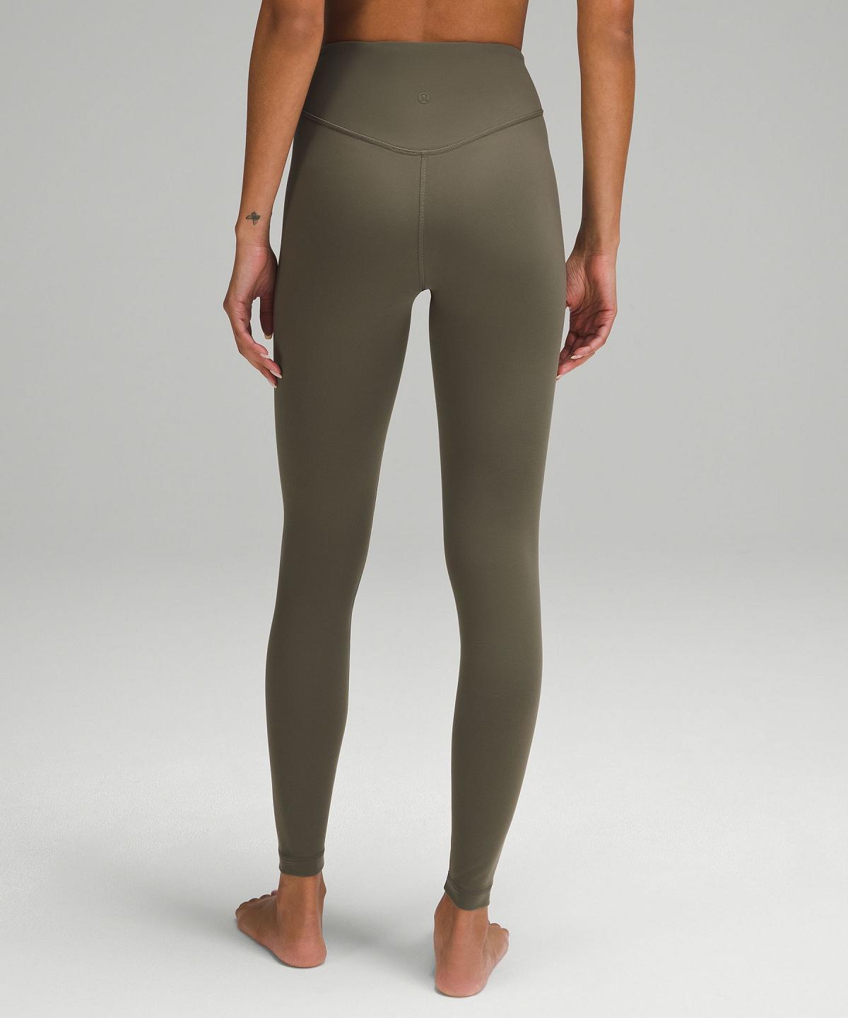 Leggings Lululemon Wunder Under SmoothCover High-Rise Tight 28" Femme Vert | FR_LuLu69050