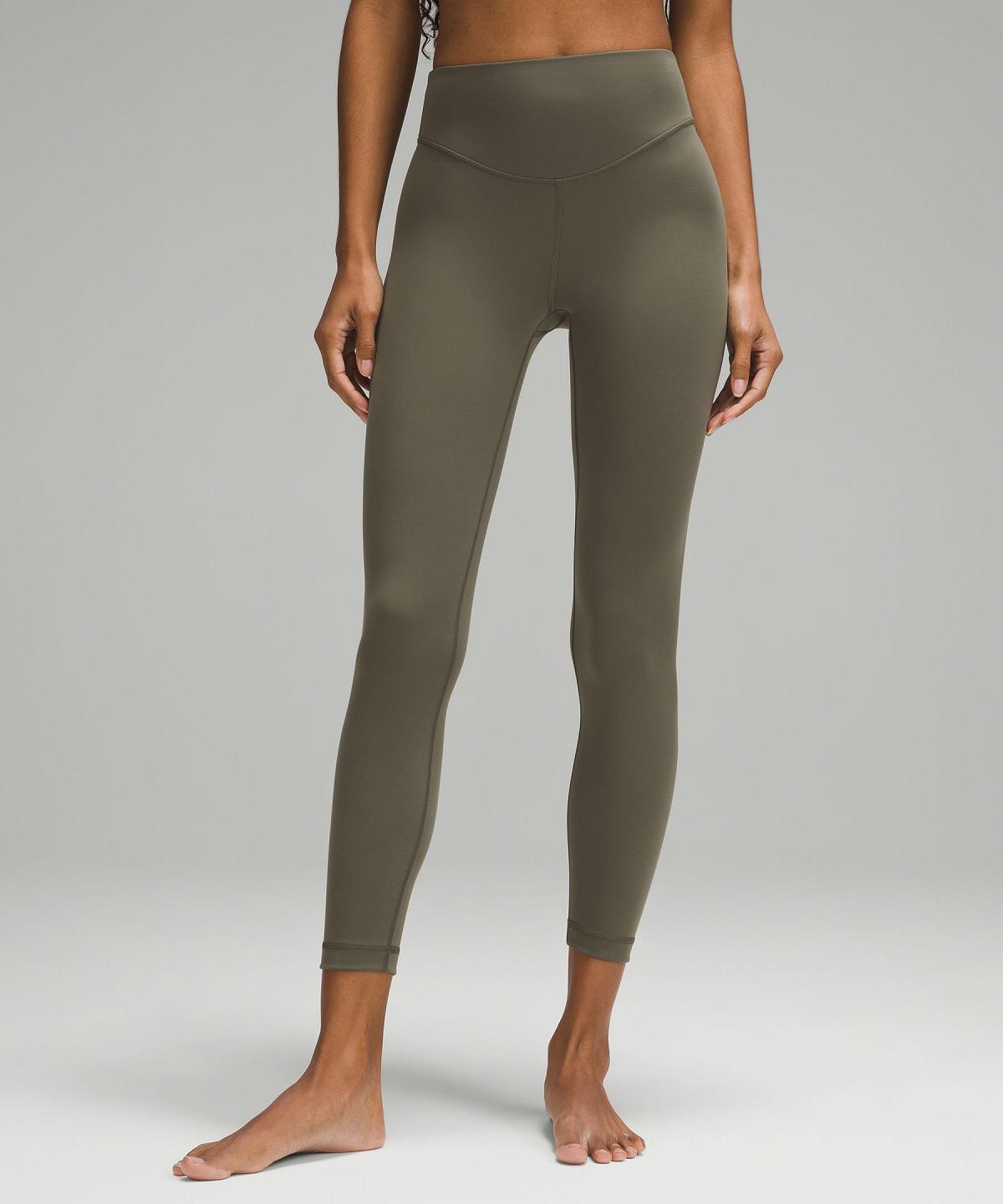 Leggings Lululemon Wunder Under SmoothCover High-Rise Tight 25" Femme Vert | FR_LuLu37732